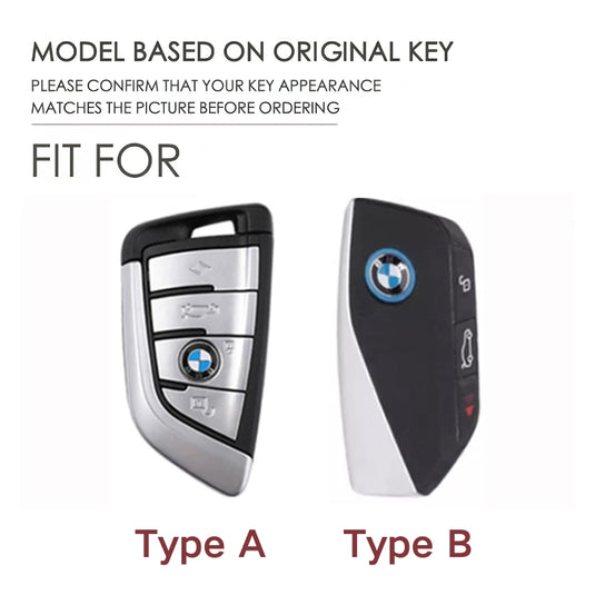 BMW Premium Leather Protection Car Key Fob Case Cover For BMW 5 Series (530), 3 Series (330Li), 7 Series, X1, X3, X5, iX3 (2026)