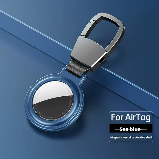 Apple AirTag Magnetic Metal Holder Keyring Carry Case