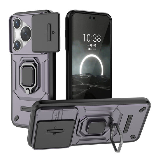 [Built-in 360-degree rotatabl bracket][Camera Cover] Huawei Mate 60/Pro/Pro+ Shield Shockproof Rugged Heavy Duty Case