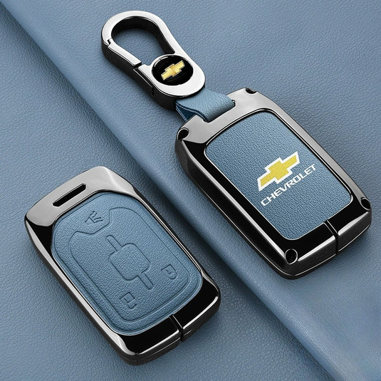 Chevrolet Stylish Zinc Alloy Key Fob Case for Suburban, Tahoe, Silverado, Colorado, Blazer, Equinox, Traverse