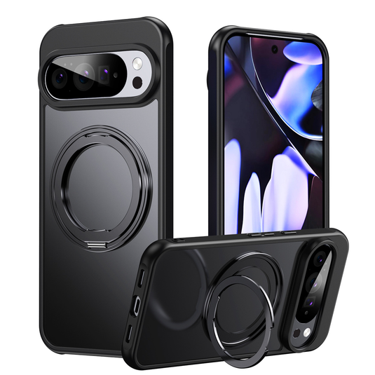 [Magsafe Compatible][Built-in Stand] Google Pixel 10/Pro/XL - Matte Transparent Shockproof Case