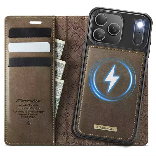 [2 in 1 Magnetic Detachable][With Card Slot] Apple iPhone 17 Pro / iPhone 18 Pro - Multi Functional Flip Leather Wallet Series Case