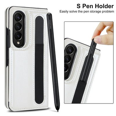 [With Card Slot] Samsung Galaxy Z Fold 3 SM-F926 Dual-clasp Foldable Stand Business Shockproof Wallet Series Case - i-Station Mobile Phone & Electronic Device Repair and Accessories