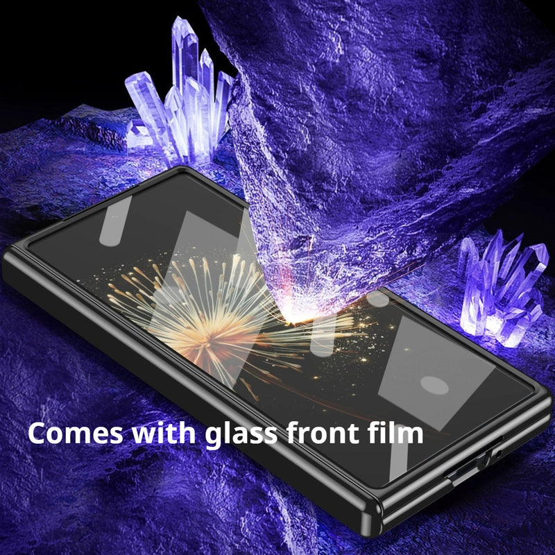 Load image into Gallery viewer, [Built-in Stand] Xiaomi Mix Fold 4 High Transparency Electroplated Hinge Protective Flip Essentials Series Case
