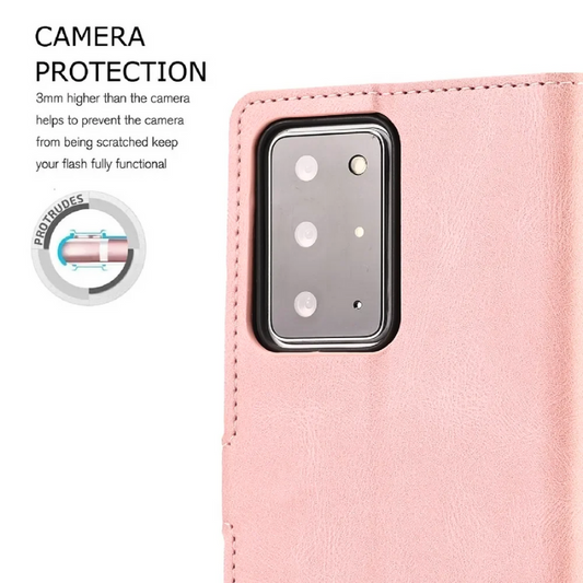 [With Card Slot] Samsung Galaxy Note 10 (4G/5G) /Plus (4G/5G)/Lite Leather Shockproof Flip Wallet Series Case