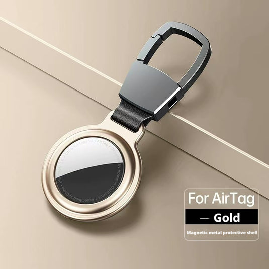 Apple AirTag Magnetic Metal Holder Keyring Carry Case