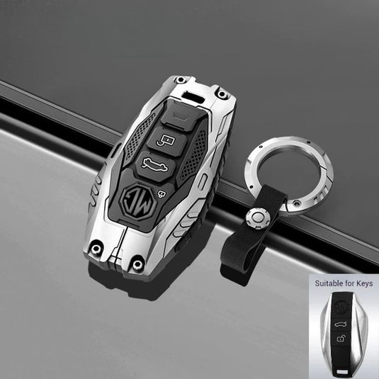 MG Mecha Style Smart Remote Control Car Key Fob Case Cover For MG5, MG6, ZST, ZS, HS