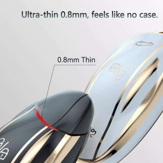 Tesla TPU + Plating Finish Car Key Fob Protective Cover Case For Model S, X