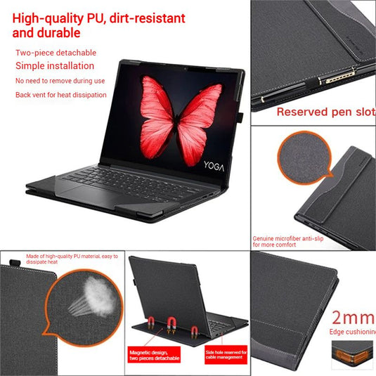 Microsoft Surface Laptop 7 15" - Microsoft Surface Laptop 7 15" Sleeve - Business PU Leather Case with Shockproof Protection & Heat Dissipation