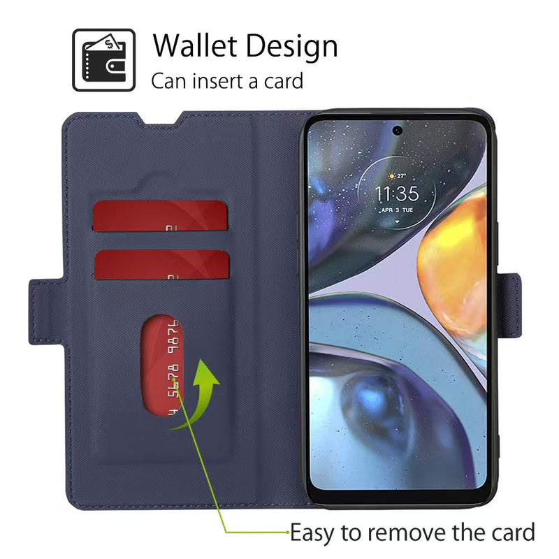 Load image into Gallery viewer, [With Card Slot] Motorola Moto Edge 30/Neo Patchwork Minimalist Leather Wallet Series Case
