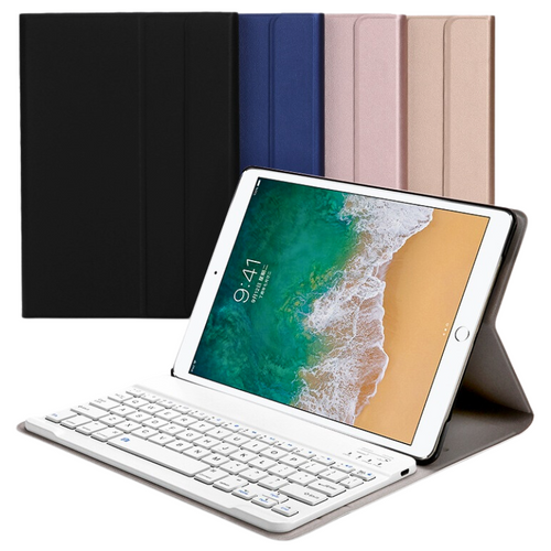 [Detachable] Apple iPad Air 3 10.5'' 3rd Gen (2019) & Pro 10.5-inch 2nd Gen (2017) Wireless Keyboard Flip Leather Case