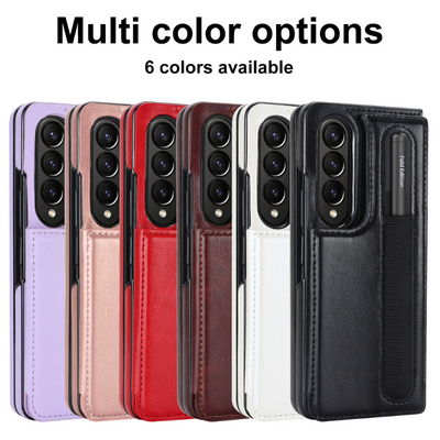 [With Card Slot] Samsung Galaxy Z Fold 3 SM-F926 Dual-clasp Foldable Stand Business Shockproof Wallet Series Case - i-Station Mobile Phone & Electronic Device Repair and Accessories