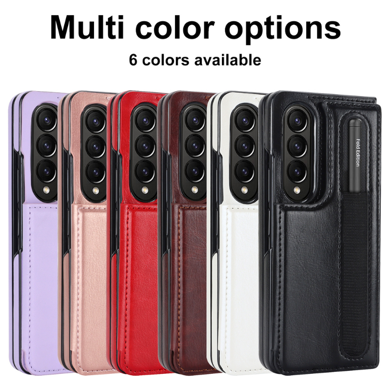 [With Card Slot] Samsung Galaxy Z Fold 3 SM-F926 Dual-clasp Foldable Stand Business Shockproof Wallet Series Case - i-Station Mobile Phone & Electronic Device Repair and Accessories
