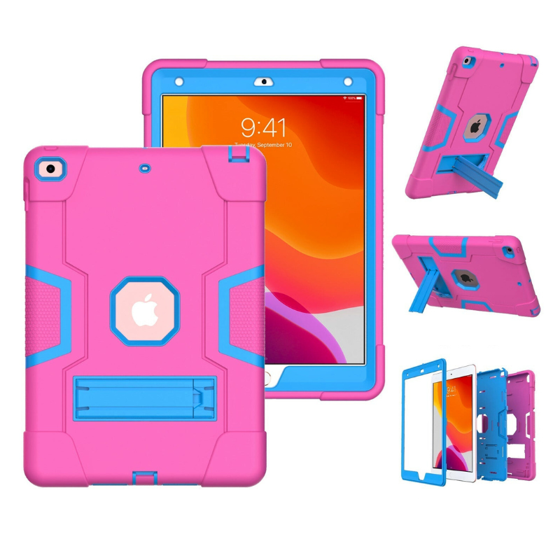 Load image into Gallery viewer, Apple iPad Mini 1/2/3 Defender Heavy Duty Drop Proof Rugged Protective Stand Case
