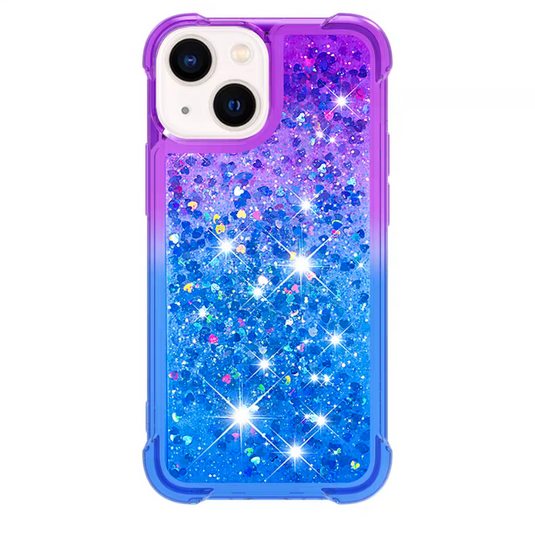 Apple iPhone 11/Pro/Pro Max Glitter Bling Floating Liquid Shockproof Silicone BlingBling Series Case