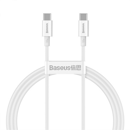 Baseus Superior Series Fast Charging Data Cable Type-C to Type-C 100W 2M Compatible for iPhone 15 16 Series - i-Station Mobile Phone & Electronic Device Repair and Accessories