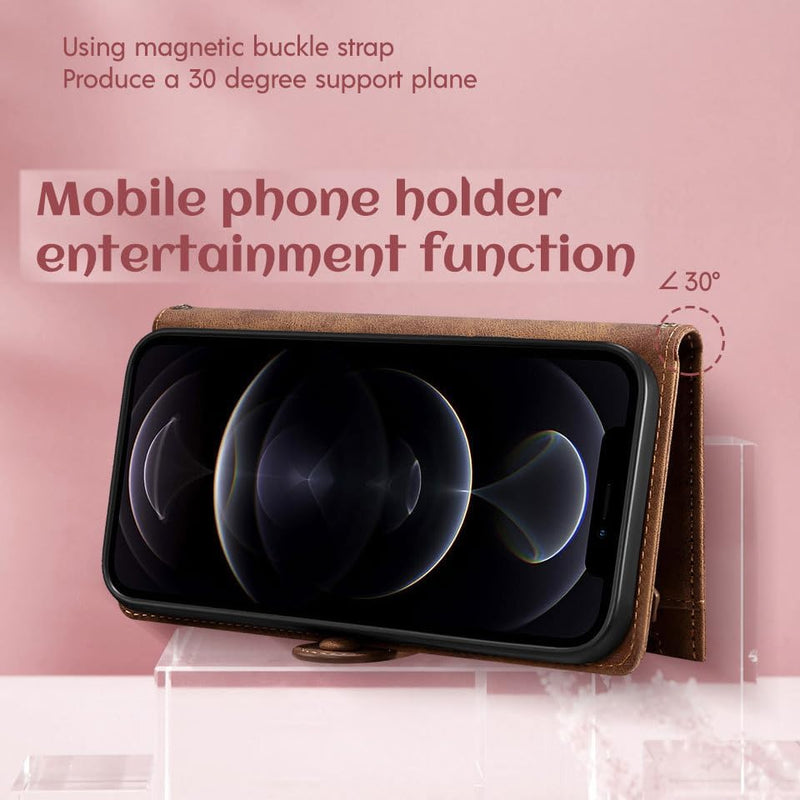 Load image into Gallery viewer, [Built-in Strap][With Card Slot] Motorola Moto Edge 60 Fusion - Premium Leather Shockproof Wallet Case

