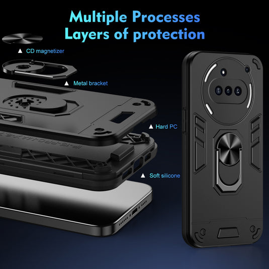 [Built-in Metal Kickstand] Nothing Phone (3a)/Pro Full-Cover Shockproof Protective Case - i-Station Mobile Phone & Electronic Device Repair and Accessories