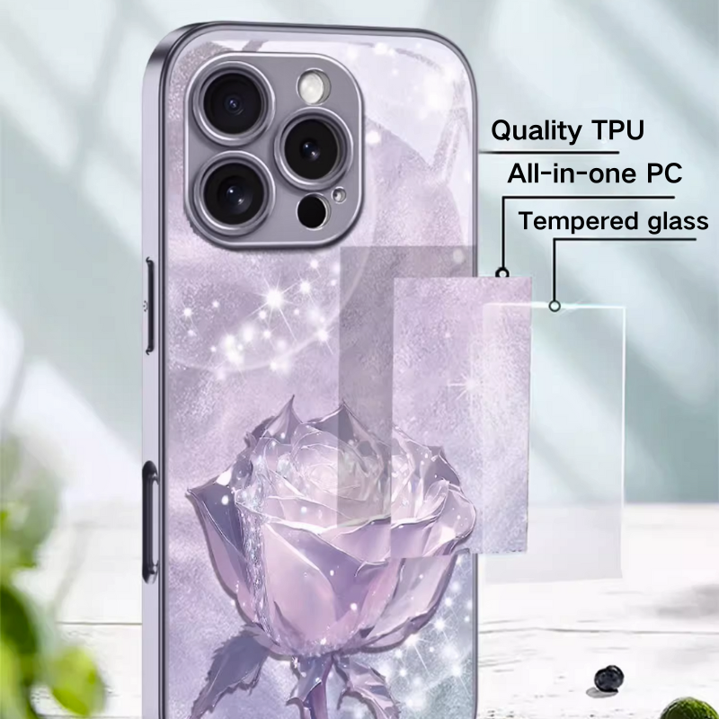 Load image into Gallery viewer, Apple iPhone 16/Plus/Pro/Pro Max  Tempered Glass Shockproof Blingbling Series Case
