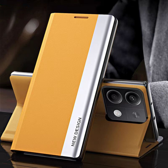 Xiaomi Redmi Note 13 5G/Pro 5G/Pro+ Ultra-thin Premium Minimalist Folding Genuine Leather Series Case