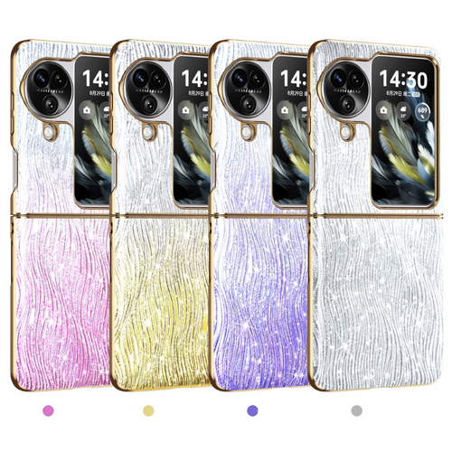 OPPO Find N3 Flip (PHT110/CPH2519) Electroplated Ripple Pattern Blingbling Series Case