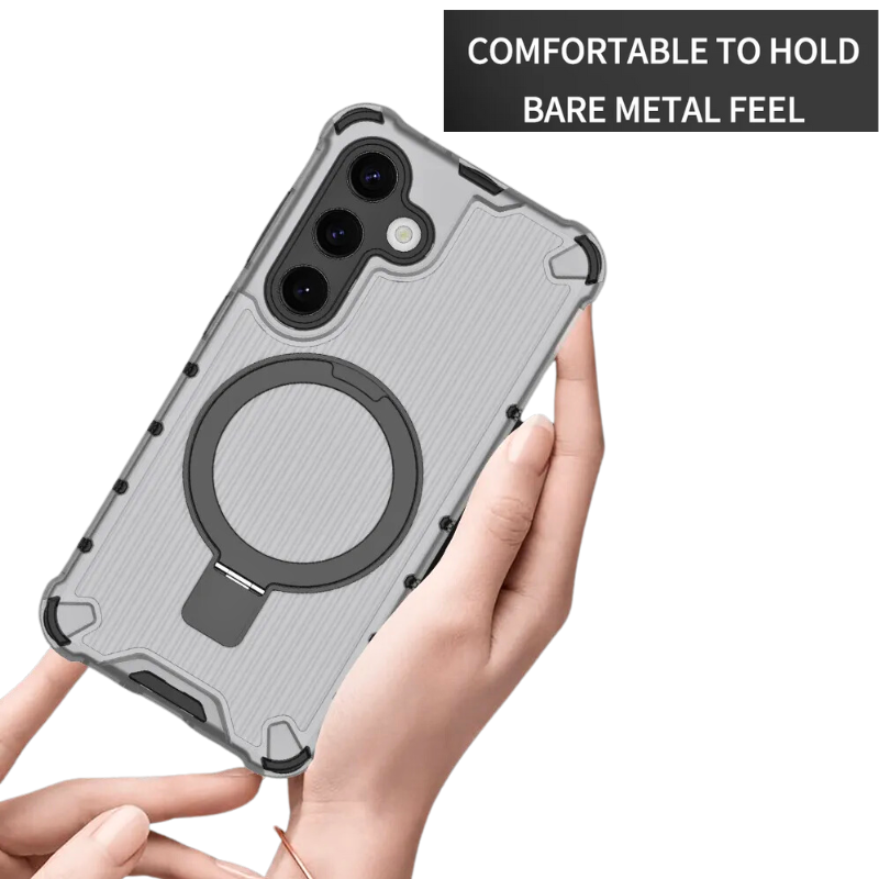 Load image into Gallery viewer, Samsung Galaxy S24 SM-S921/Plus SM-S926/Ultra SM-S928 Matte Bracket Magnetic Ring Heavy Duty Series Case
