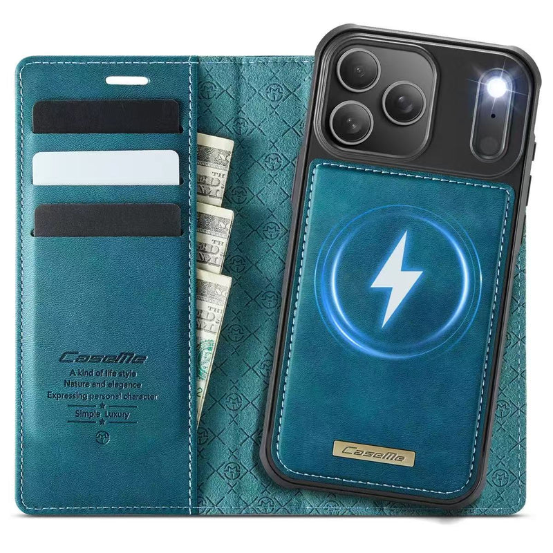 Load image into Gallery viewer, [2 in 1 Magnetic Detachable][With Card Slot] Apple iPhone 17 Pro / iPhone 18 Pro - Multi Functional Flip Leather Wallet Series Case
