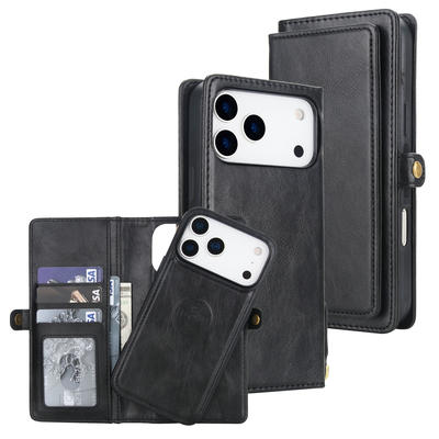 [Magsafe Compatible][With Card Slot] Apple iPhone 17/Air/Pro/Max Detachable PU Leather Flip Wallet Shockproof Case - i-Station Mobile Phone & Electronic Device Repair and Accessories