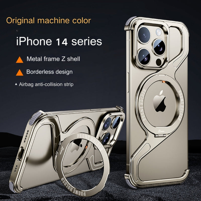 Load image into Gallery viewer, [Z-type metal bracket shell] Apple iPhone 14/Pro/Max - Magsafe Magnetic Phone Case
