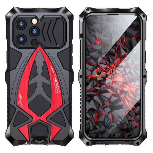 [Metal Shell] Apple iPhone 15/Pro/Max - Full Covered Full Protection Mechanics Style Case