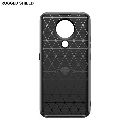 Nokia 3.4 - Shield Shockproof Rugged Heavy Duty Case With 2PC 9H Tempered Glass Screen Protector