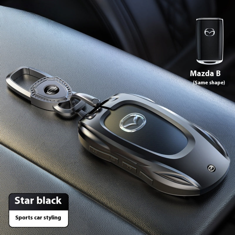 Load image into Gallery viewer, Mazda Stylish Metal Car Key Protective Case For CX-5, CX-3, CX-30, CX-8, MX-5, Mazda3,6
