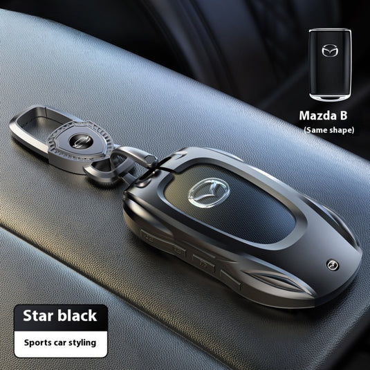 Mazda Stylish Metal Car Key Protective Case For CX-5, CX-3, CX-30, CX-8, MX-5, Mazda3,6