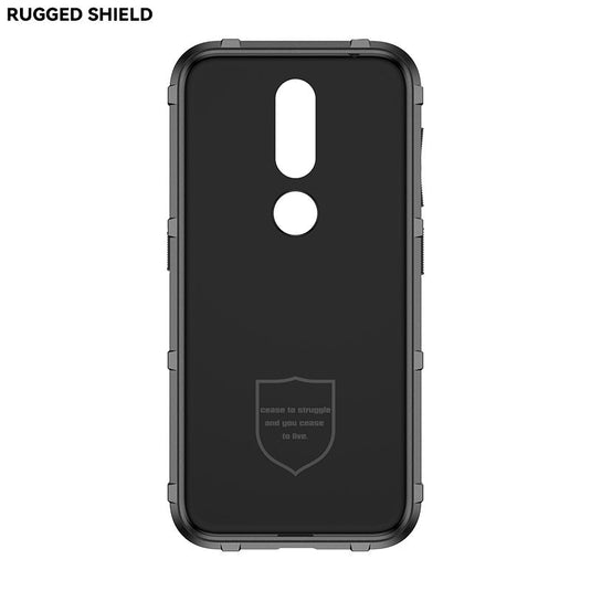 Nokia 4.2 - Shield Shockproof Rugged Heavy Duty Case With 2PC 9H Tempered Glass Screen Protector