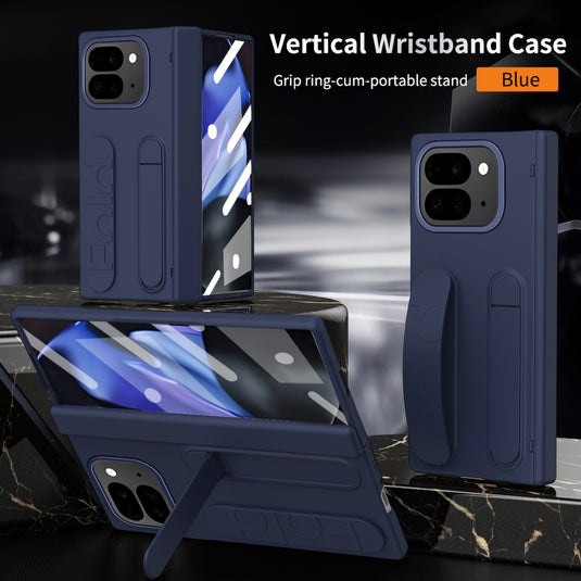 [Built-in Stand] [With Wrist Strap] Google Pixel 9 Pro Fold (GGH2X, GC15S)  - Skin feel Holder Shockproof Phone Case