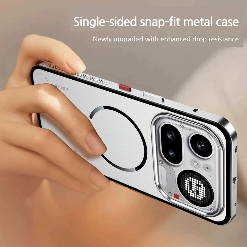Load image into Gallery viewer, Nothing Phone (4a)/Pro Metal Frame Snap-On Acrylic Shockproof Phone Case - i-Station Mobile Phone &amp; Electronic Device Repair and Accessories
