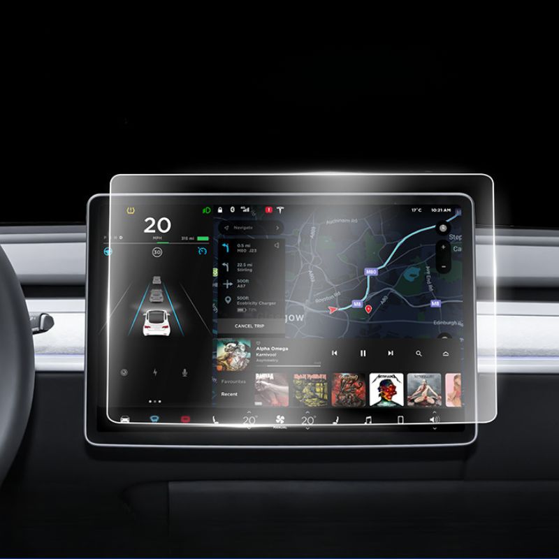 Load image into Gallery viewer, Tesla Model 3 &amp; Model Y 15“ Front Tempered Glass Screen Protector - i-Station Mobile Phone &amp; Electronic Device Repair and Accessories
