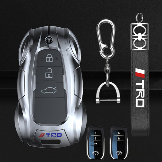 Toyota Metal Cool Fashionable Key Case For Crown, Corolla, Camry, C-HR, BZ4X, Prado, RAV4, Avalon, Prius, Alpharo, Mirai