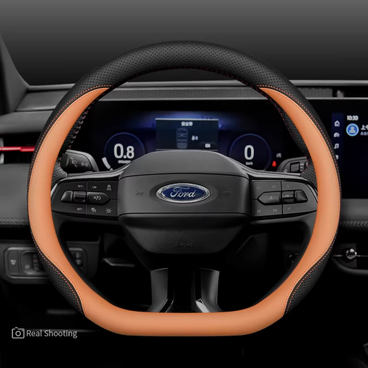 Ford Premium Nappa Leather Breathable Ultra-Thin Non-Slip Steering Wheel Cover For Mondeo, Explorer,  Edge, Escape - i-Station Mobile Phone & Electronic Device Repair and Accessories