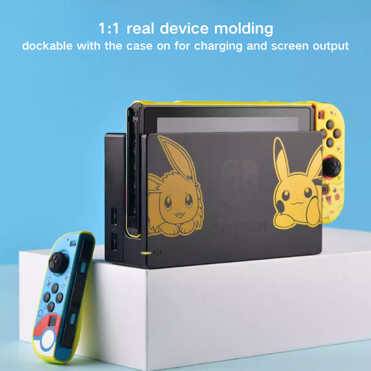 Nintendo Switch/OLED - Pikachu Gaming Hard Protective Storage Case & Controller Grip