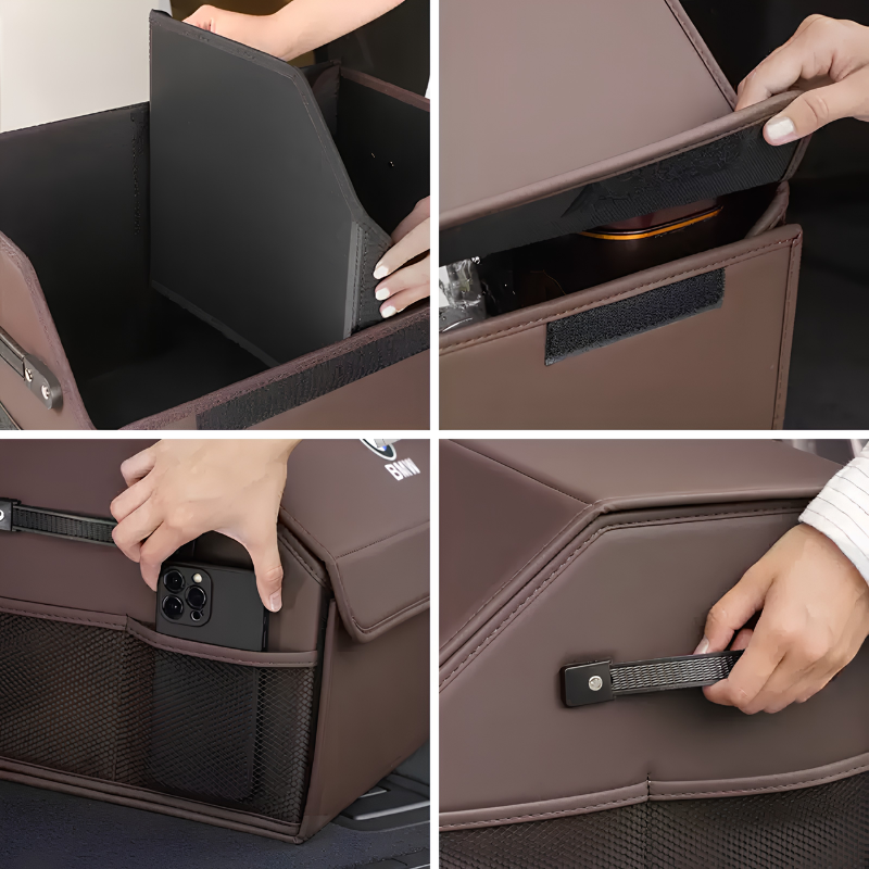 Load image into Gallery viewer, BMW Microfiber Leather Car Trunk Storage Box for X5L, X1, X3, X4, X6, X7, 1/3/5/6/7 Series, iX3, iX4, iX5 - i-Station Mobile Phone &amp; Electronic Device Repair and Accessories
