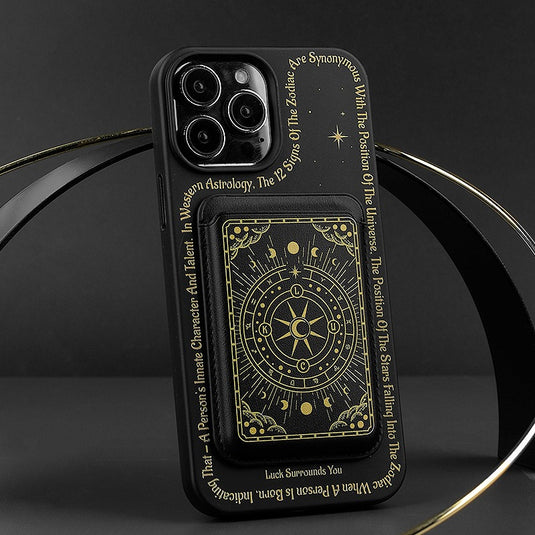 [Magsafe Compatible][With Card Holder] Apple iPhone 13 / Pro / Pro Max Constellation tarot card design style Shockproof Fashion Series Case