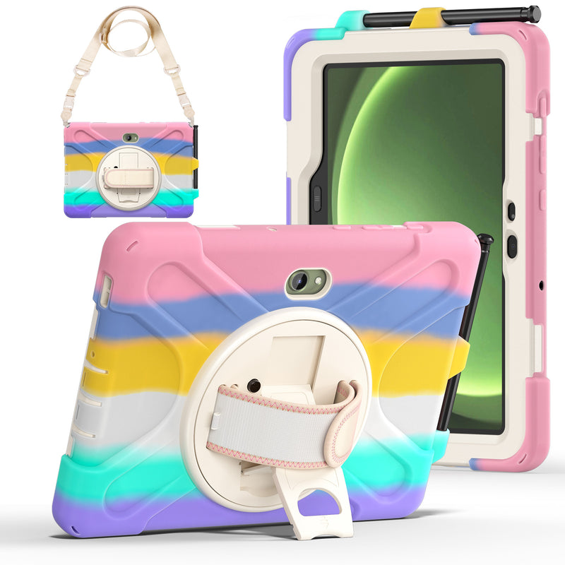 Load image into Gallery viewer, Samsung Galaxy Tab Active Pro / Active 4 Pro / Active 5 Pro Series - Heavy Duty 360 Degree Rotate Stand Hand Strap Case With Shoulder Strap - i-Station Mobile Phone &amp; Electronic Device Repair and Accessories
