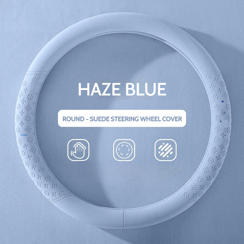 Load image into Gallery viewer, Mercedes-Benz Suede Leather Printed Pattern Process Steering Wheel Cover For C Class, E Class, S Class, GLA, GLB, GLK, GLC, GLE - i-Station Mobile Phone &amp; Electronic Device Repair and Accessories

