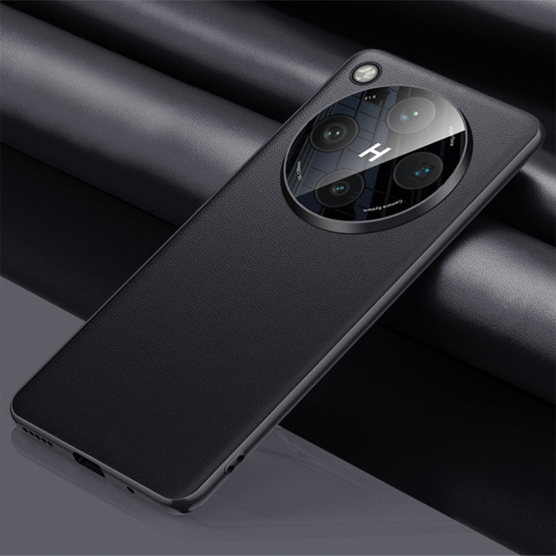 Load image into Gallery viewer, OPPO Find X8 Pro - Full Cover Solid Leather Silicone Shockproof Case with Camera Protection
