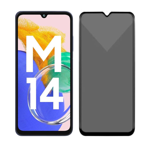 [Full Covered][Privacy] Samsung Galaxy M14 4G (M145) - 9H Hardness Anti-Spy Tempered Glass Screen Protector