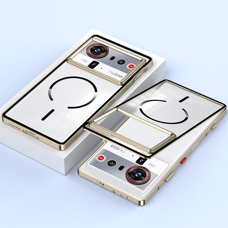 Load image into Gallery viewer, [Magsafe Compatible] ZTE Nubia Z80 Ultra - Semi-transparent Essentials Series Case With Metal Frame
