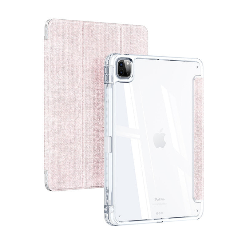 Load image into Gallery viewer, [With Card Slot] Apple iPad Air 6 11&quot; (2024) - TPU + PU 2 in 1 Transparent Stylish Shockproof Case
