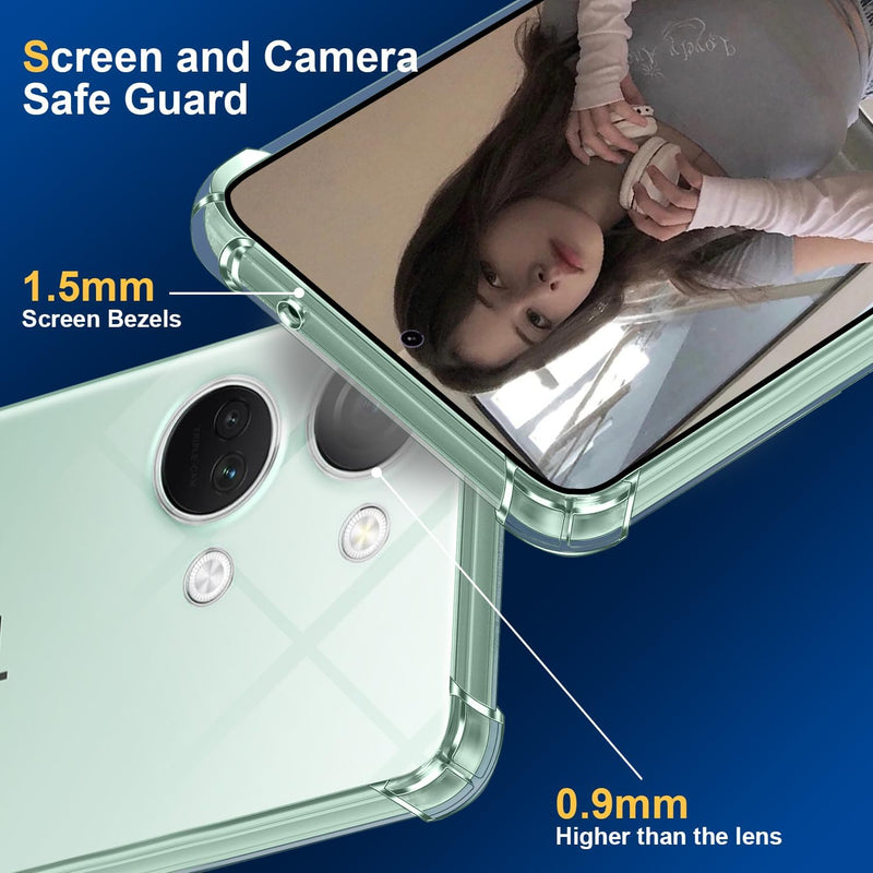 Load image into Gallery viewer, OnePlus 1+Nord 3 - AirPillow Cushion Transparent Soft Clear TPU Four Corners Protective Case With 2PC 9H Tempered Glass Screen Protector
