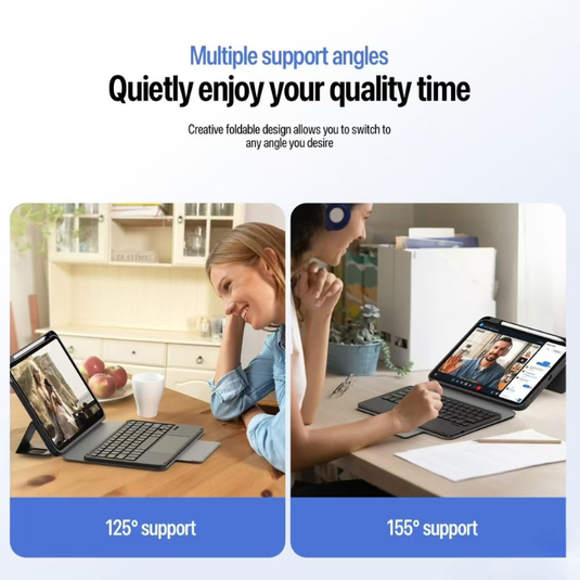 [With Touchpad] Apple iPad 10.9/11'' 10/11th Gen (2022/2025) Detachable Standalone Wireless Keyboard Case - i-Station Mobile Phone & Electronic Device Repair and Accessories